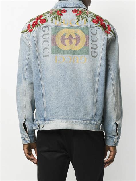 gucci modern denim jacket|Gucci denim jackets for men.